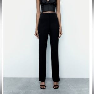 ZARA FLARED HIGH-WAISTED PANTS